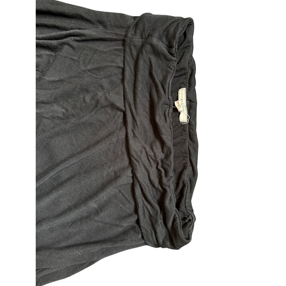 PLEIONE Black Women’s Ruffle Asymmetric Long Skirt Sz M - Picture 3 of 5